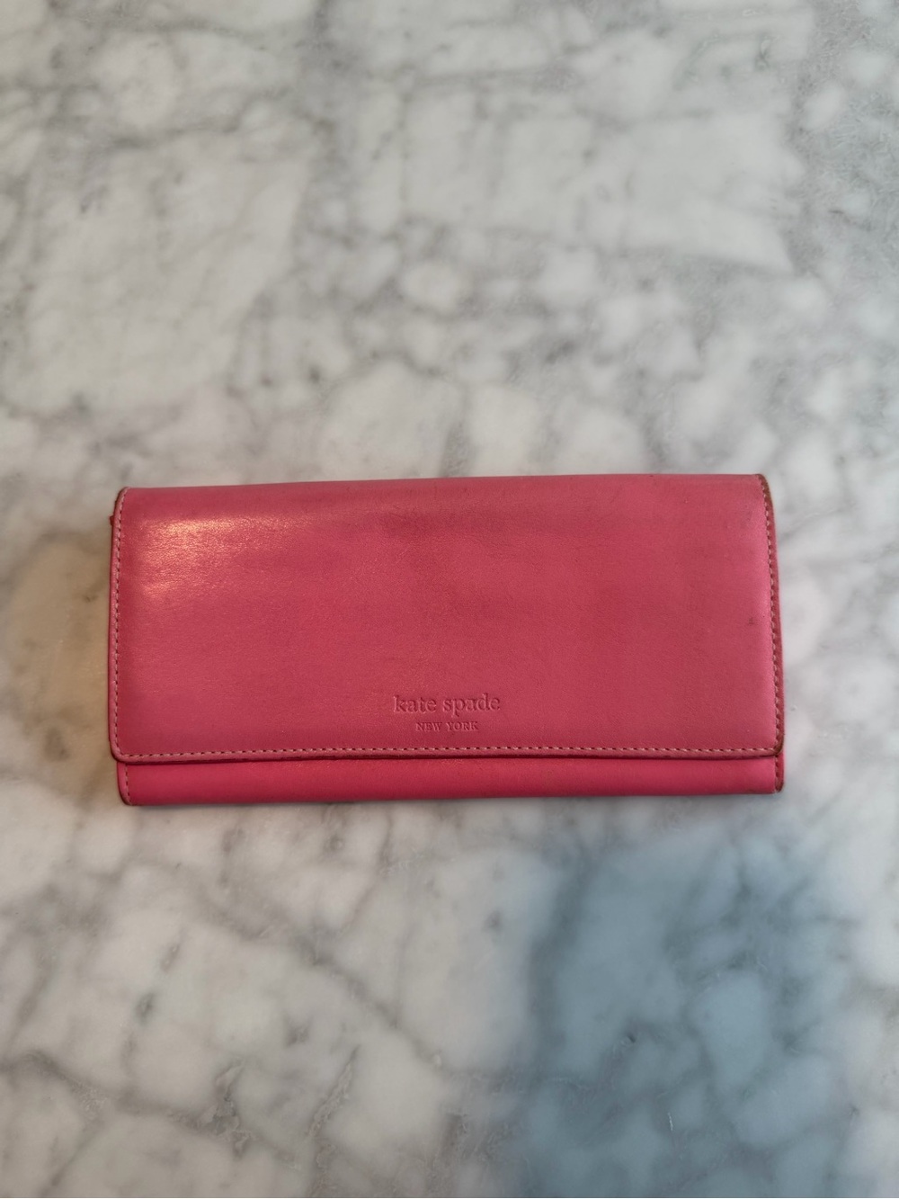 kate spade pink leather wallet